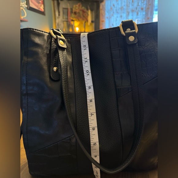 Relic by Fossil Patchwork Black Tote/Shoulder Bag - Picture 6 of 15